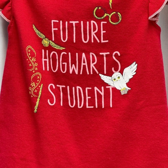 Carter's Cap Sleeve Harry Potter Theme 2-piece Romper Set - Red Grey - 0-3 mo - Picture 3 of 10